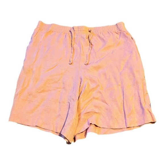 Vintage Niki Taylor Lounge Drawstring Pink / Gold Shorts Small Elastic Waistband - Picture 1 of 8